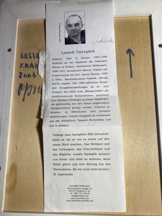 Leszek OPRZĄDEK OPRZADEK obraz sztuka abstrakcja ekspresja Stażewski