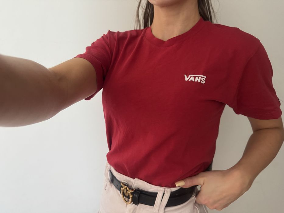 Koszulka t-shirt Vans czerwona