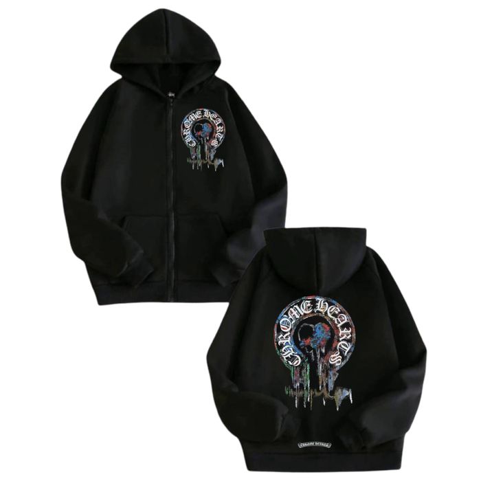Зип-худи Chrome Hearts Logo унисекс Хром Хартс New Model толстовка