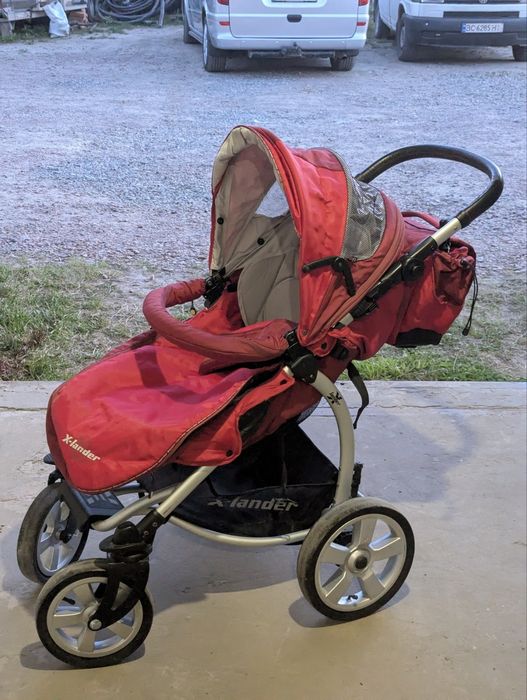 Дитяча коляска 2 в 1 X-lander X-pulse (Berry Red) - Гарний стан