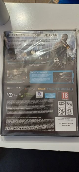Watch dogs PC pudełko z gry z płytą