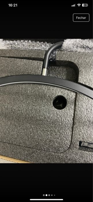 Ring light meia lua preta nova