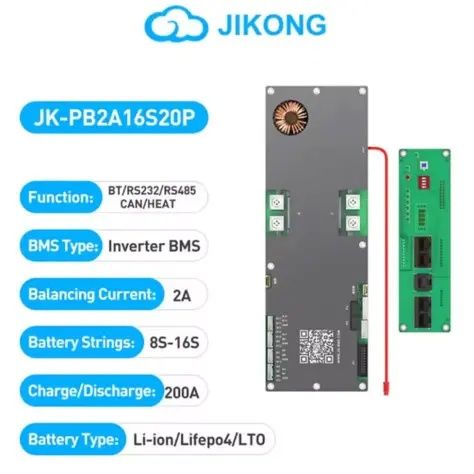 BMS Jikong JK-PB2A16S20P 24V/48V, Інверторна БМС ДЖИКОНГ