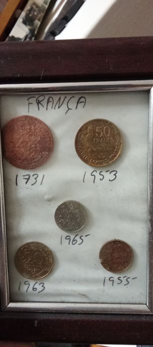 Moedas antigas. Portugal e vários países