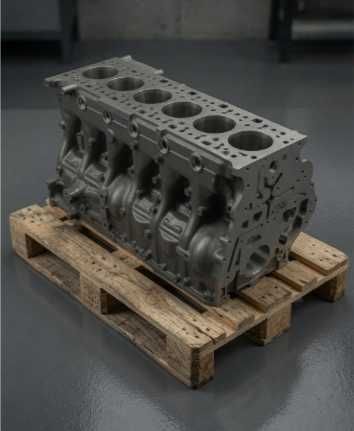 Blok+wal z panewkami+tłoki do silnika OM 935/936 DEUTZ MTU. NOWY. SUPER CENA