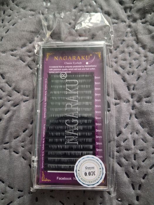 Sztuczne rzęsy nagaraku 9mm 0,07c