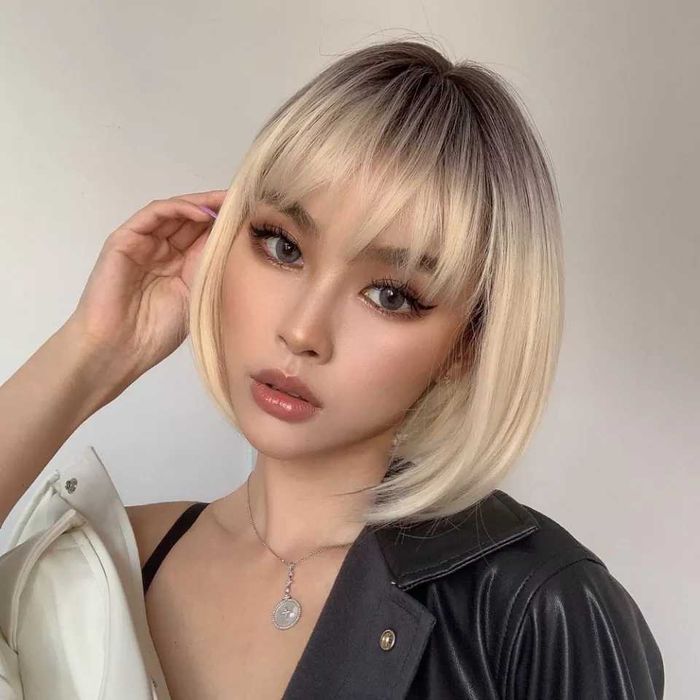 Nowa peruka blond krótszy bob. Na co dzień