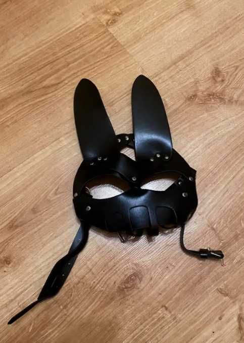 972/ Maska przebranie steam punk goth sylwester damska unisex rogi
