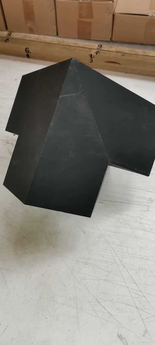Łącznik kantówki słupa belki 12x12 czarny mat 3 końce narożnik
