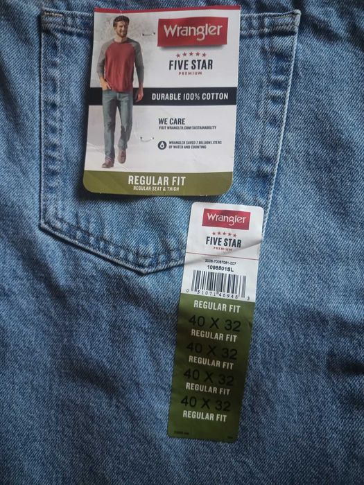 Джинси Wrangler Five Star Premium Denim Regular Fit 40x32
