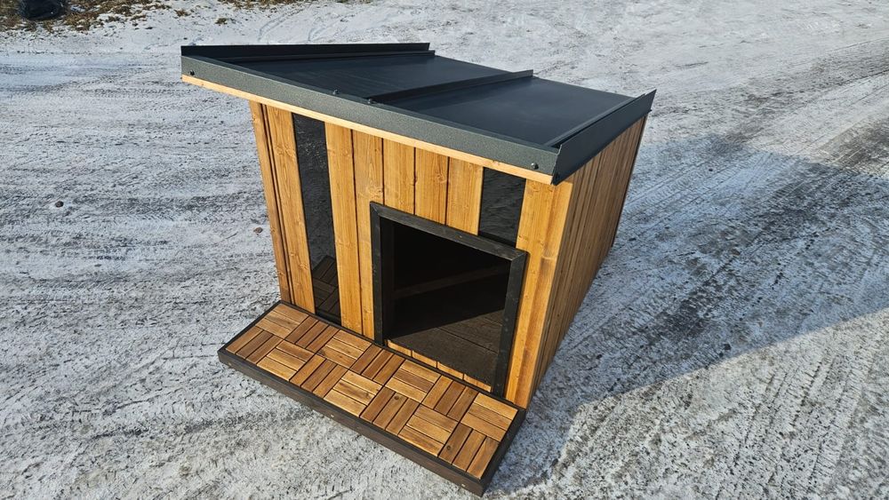 Nowoczesna buda dla psa XXL ocieplona