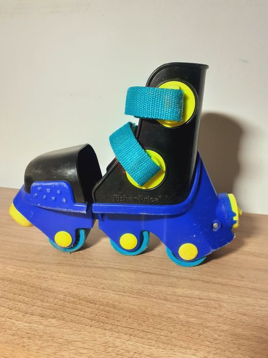 Regulowane rolki dla dzieci Fisher Price lata 90 Vintage