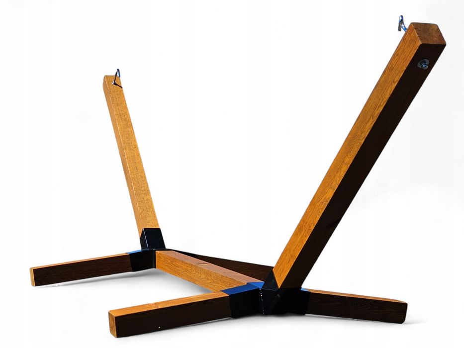 STELAŻ DREWNIANY NA HAMAK solidny piękny 100x100 Premium 2 x malowany