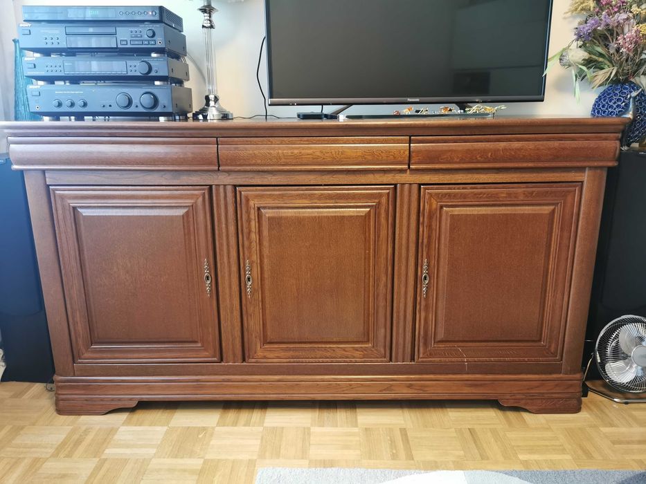 Komoda kredens dębowa dąb duża
