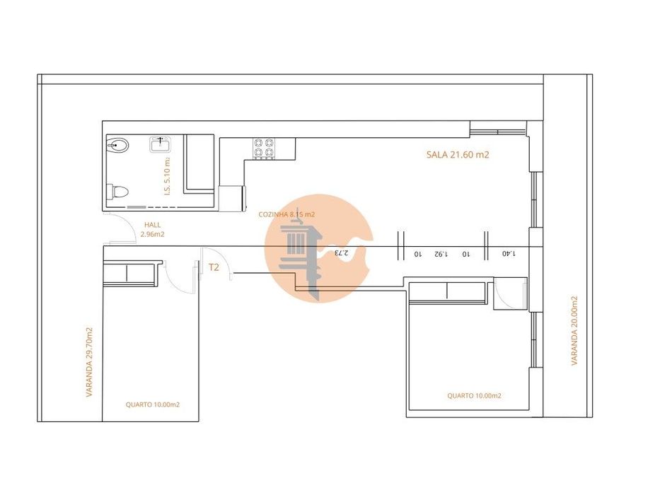 T2 em construção a 50 metros da praia de Monte Gordo