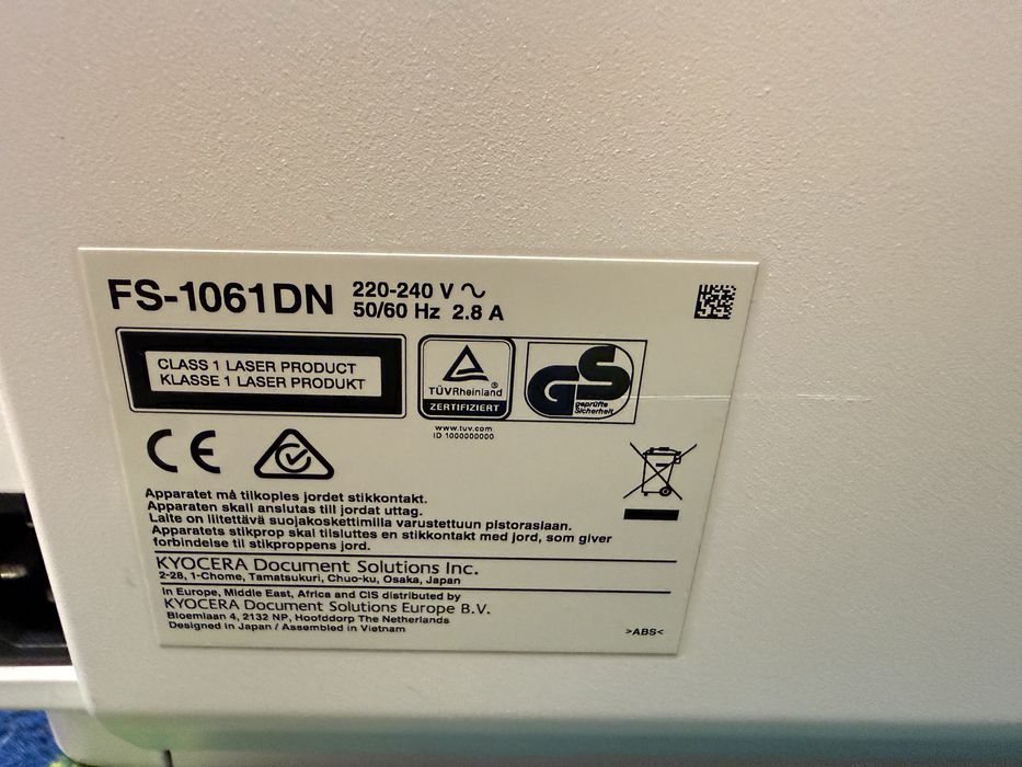 Drukarka laserowa Kyocera FS-1061DN