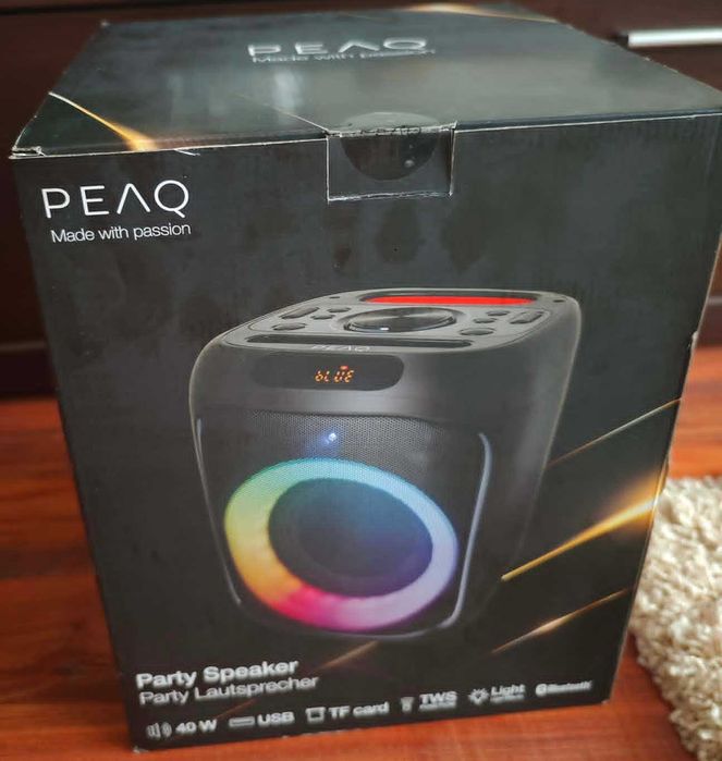 Głośnik imprezowy PEAQ PPS 150-1 Czarny