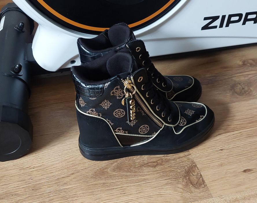 GUESS sneakersy CZARNE  38