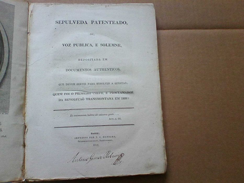 Sepulveda patenteado, ou voz publica, e solemne