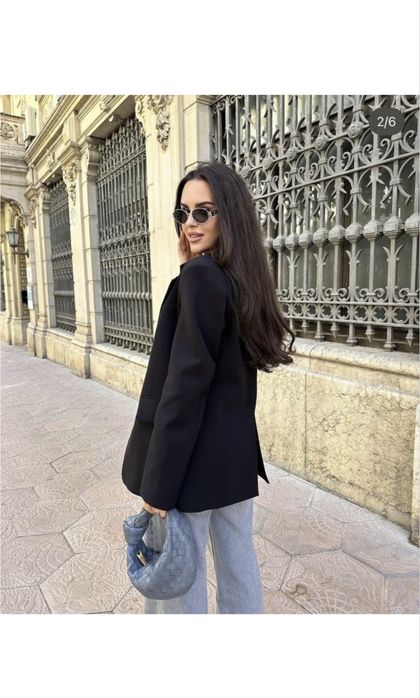 Блейзер Zara xs-s піджак zara чорний