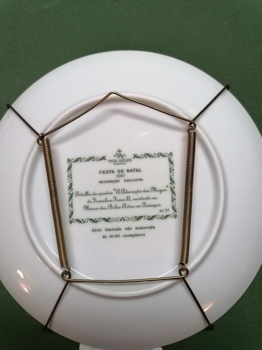 Pratos Vista Alegre Festa de Natal