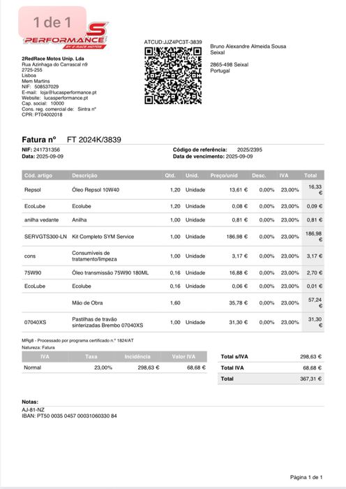 Sym Cruisym alfa 300 Revisao completa feita