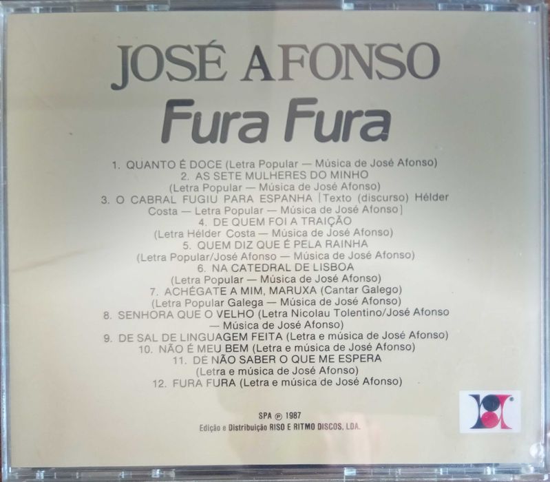 José Afonso	- - - - -		Fura Fura	- - - - -	CD