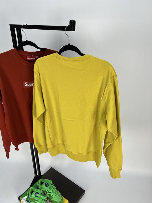 Світшот Supreme Box Logo Rust / Mustard