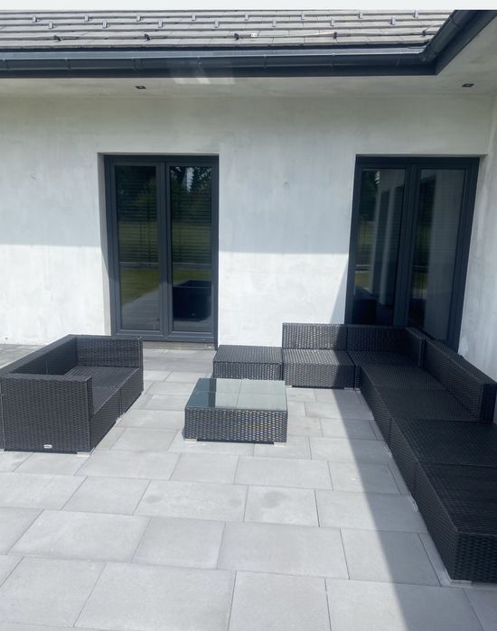 Meble ogrodowe technorattan 10 częściowe