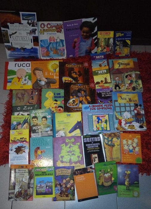 Livros da Disney entre outros