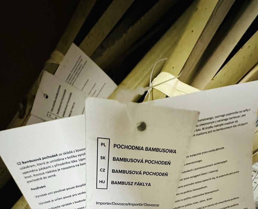 POCHODNIE BAMBUSOWE – sprzedaż  hurtowa