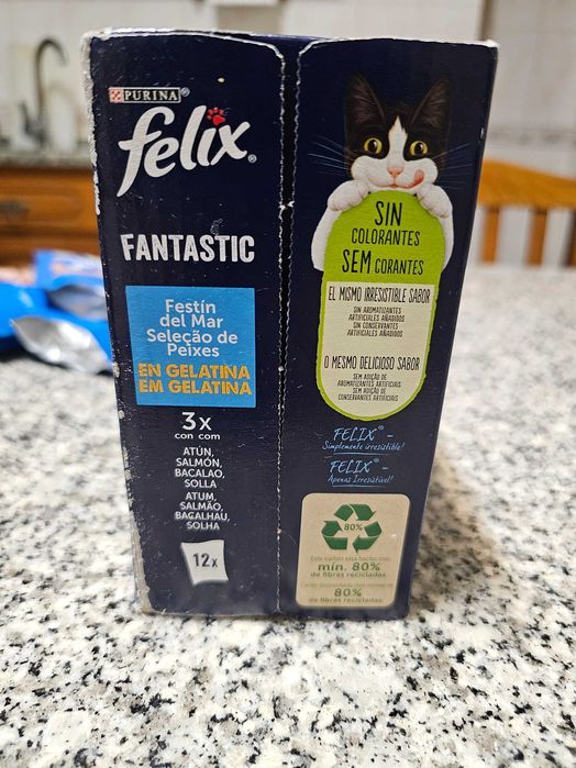 Caixa de 12 sacos de comida molhada para gato adulto Purina