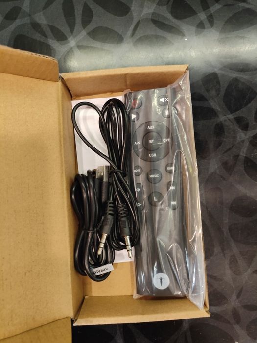 Потужна Bluetooth колонка вежа Abramtek E500 200W Hi-Fi акустика з еквалайзером, HDMI ARC, AUX, USB та об'ємним звуком 360