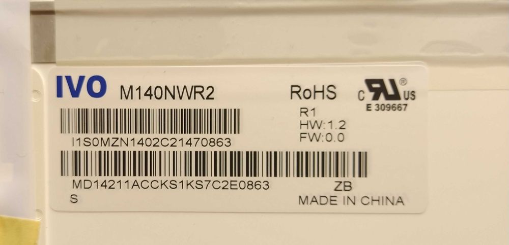 Display LCD 14.0" M140NWR264729406874243123
