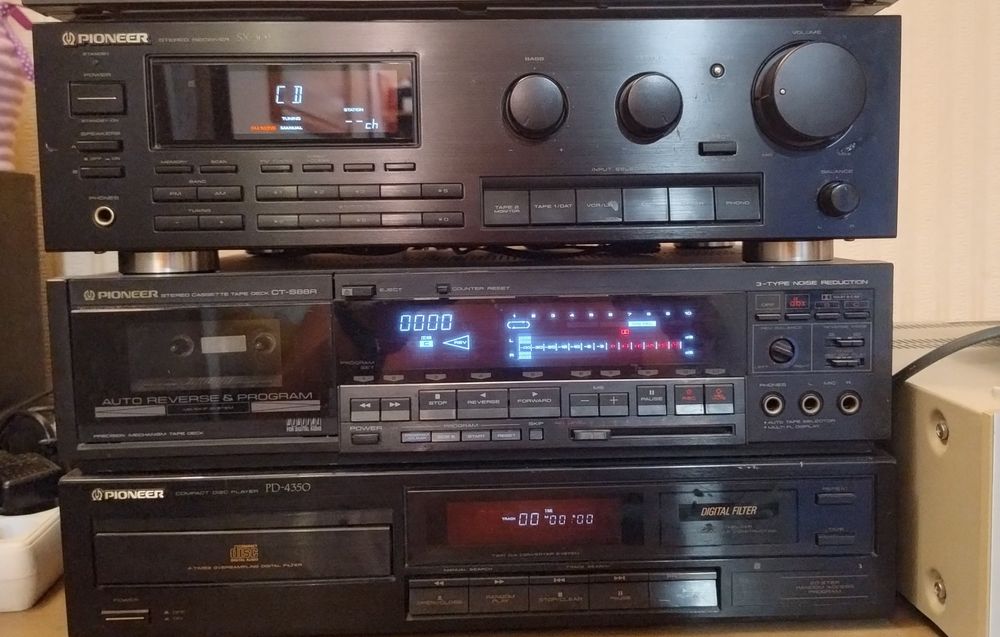 Pioneer vintage wieża magnetofon ct s88r