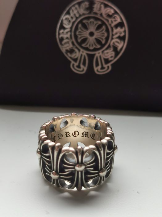 Pierscionek Srebro chrome hearts Silver ring