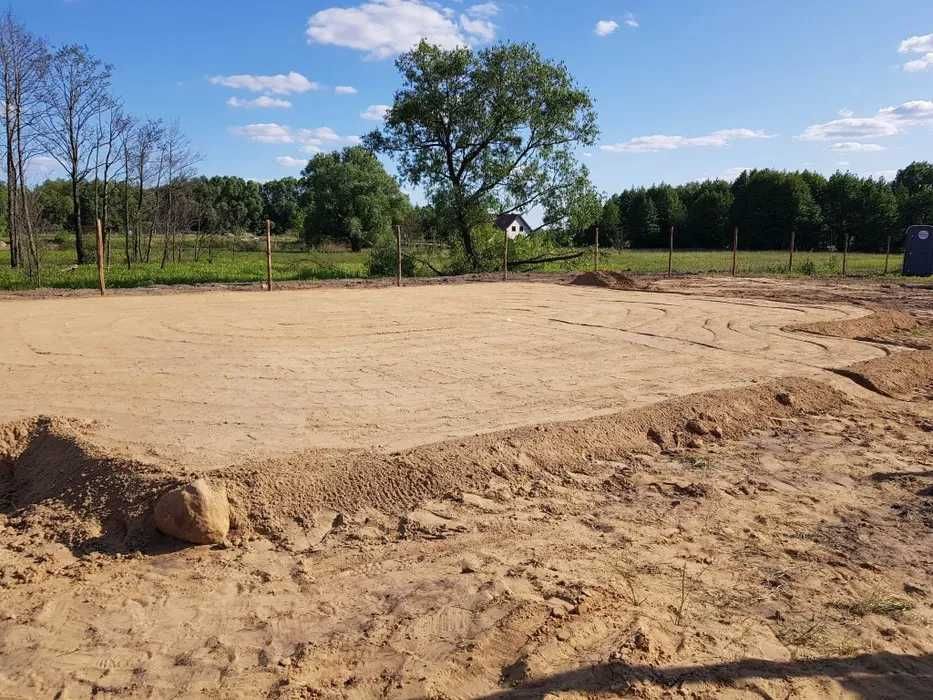 Wymiana gruntu pod płyty fundamentowe.