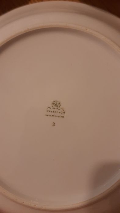 Pozłacana, sygnowana porcelana Chodzież Ćmielów Wałbrzych PRL