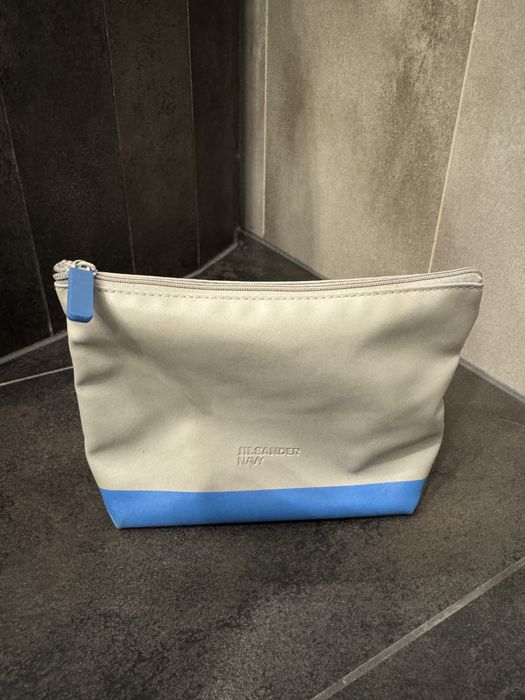 Kosmetyczka Jill Sander szara niebieska