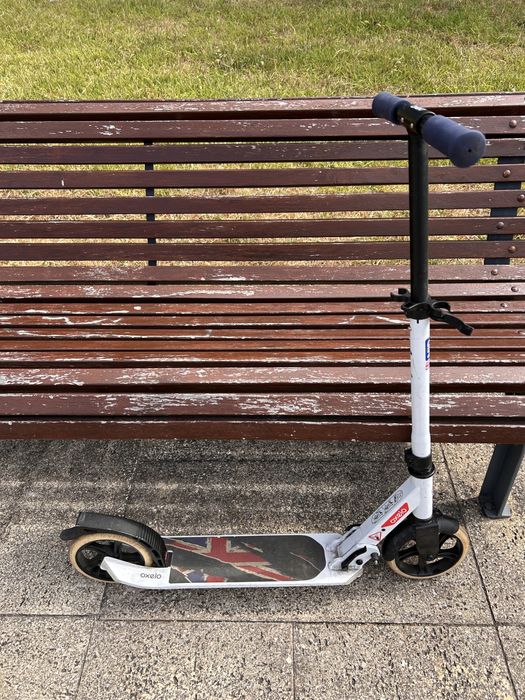 Trotinete Oxelo Branca (bandeira Inglaterra)