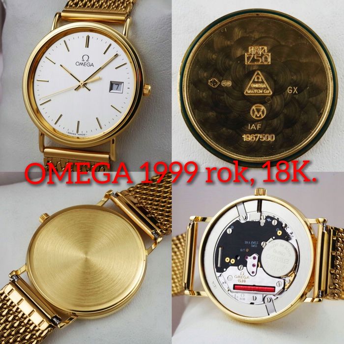 OMEGA 18K 750 vintage cal. 1530 SZAFIR 1999