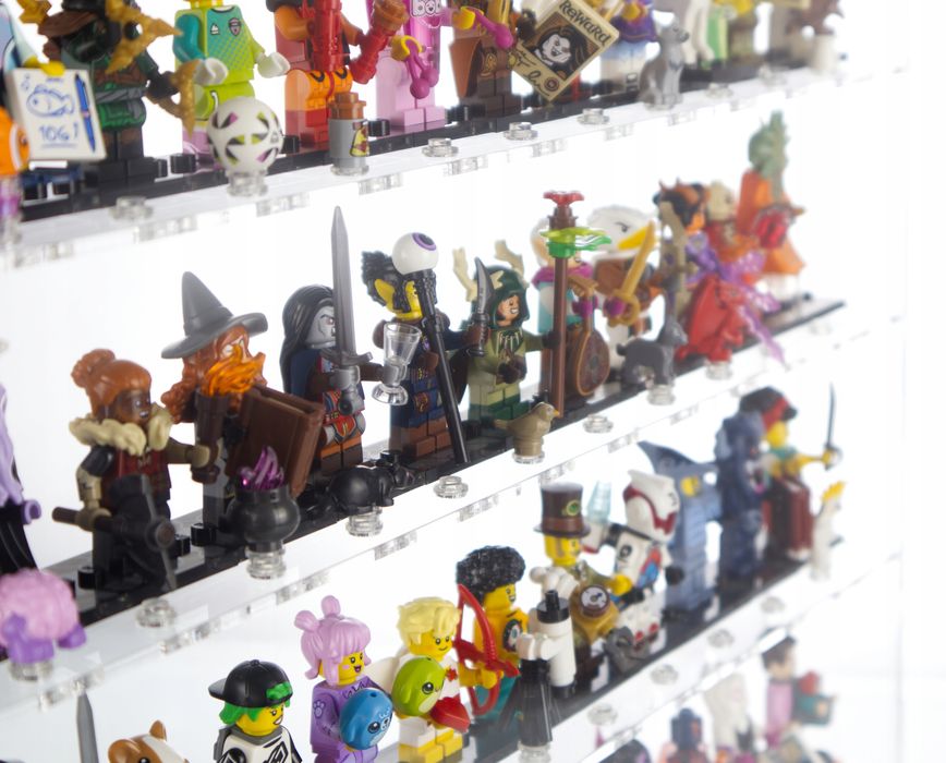 Duża Gablota Pojemnik Witryna Na 60 Lego Minifigurki Plus Ekstra Stud
