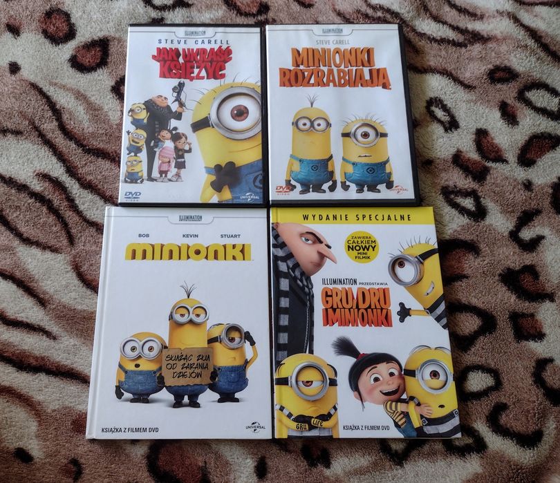 Minionki zestaw 4 płyty DVD