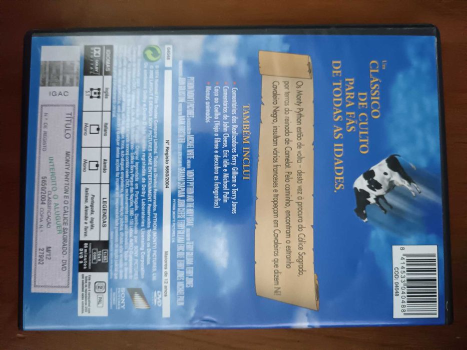 filme dvd original - monthy point - e o cálice sagrado
