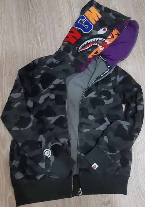 Худи bape с 2 капюшонами size - L