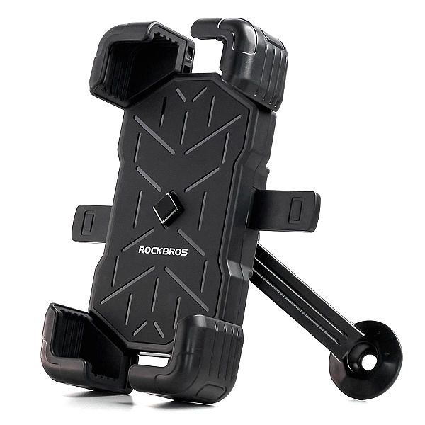 Uchwyt na telefon Rockbros do motocyklu - czarny
