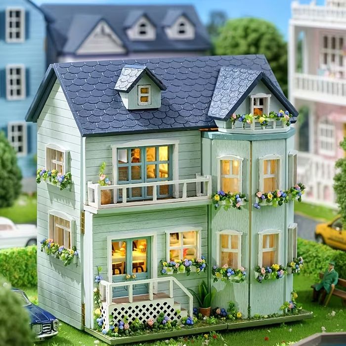 3D‑набір мініатюрного будинку DIY house,румбокс,roombox,ляльковий дім