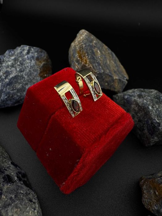 Złote Kolczyki Eleganckie | JAK NOWE | 585 | 2.90g (S)