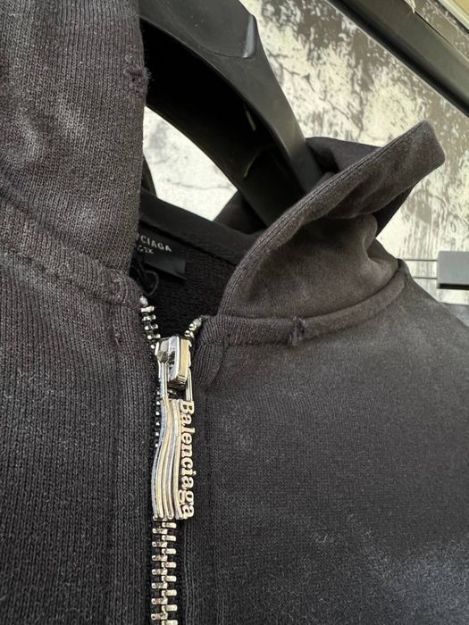 BALENCIAGA спортивный мужской костюм зип-худи штаны белый черный