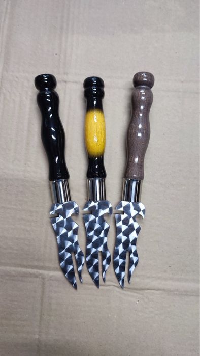 Асортимент шампурів Нерж 3мм. Ручка лакова. ЗНИЖКИ на комплекти